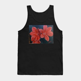 Red Day Lily Tank Top